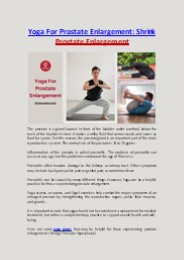 Yoga For Prostate Enlargement: Shrink Prostate Enlargement
