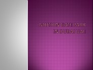 Motion Gate Park in Dubai UAE