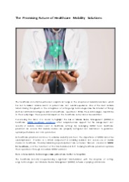 The Promising Future of Healthcare Mobility Solutions