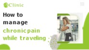 How to manage chronic pain while traveling?