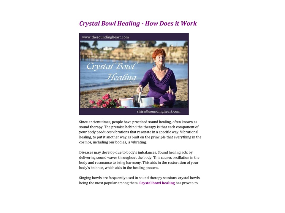 Crystal Bowl Healing - How Does it Work