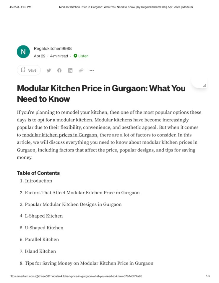 modular kitchen price in gurgaon | regalokitchen