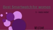 Best Smartwatch for women