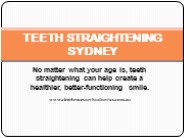 Clear Braces Orthodontics - Teeth Straightening Sydney