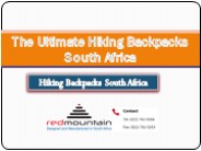 The Ultimate Hiking Backpacks South Africa