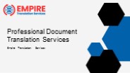 Professional Document Translation Services - Empire Translation Services