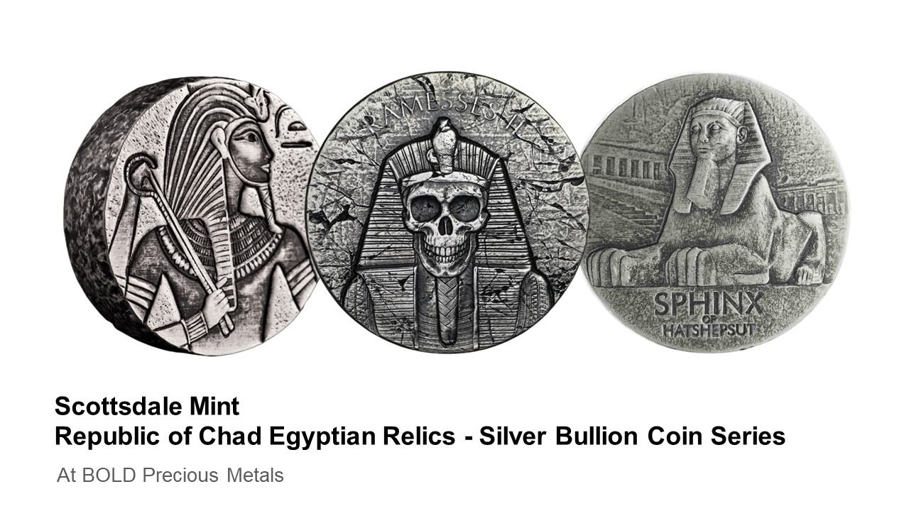 Egyptian Relics Silver bullion coin series