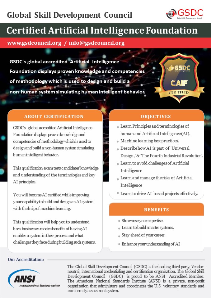 Elevate your skills with Artificial Intelligence Certification
