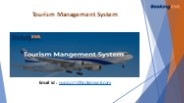 Tourism Management System