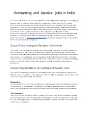 Accounting and taxation jobs in India (3)