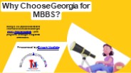 MBBS in Georgia