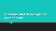 learning and development career path