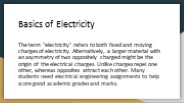 Basics of Electricity