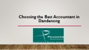 Choosing the best accountant in dandenong