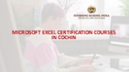 Microsoft Excel Certification Courses in Cochin | FSIEDU