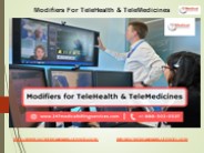 Modifiers For TeleHealth & TeleMedicines