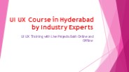 UI UX Course in Hyderabad by Industry Experts