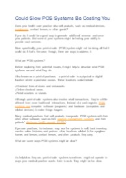 Could Slow POS Systems Be Costing You?