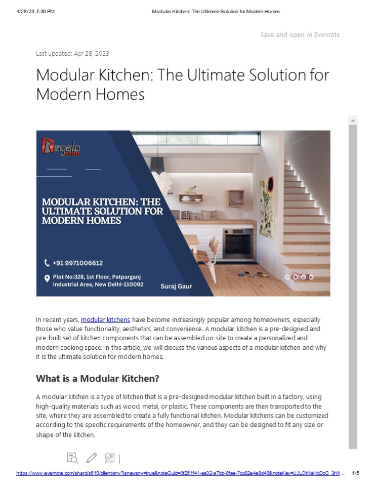 Modular kitchen | Regalokitchens (1)