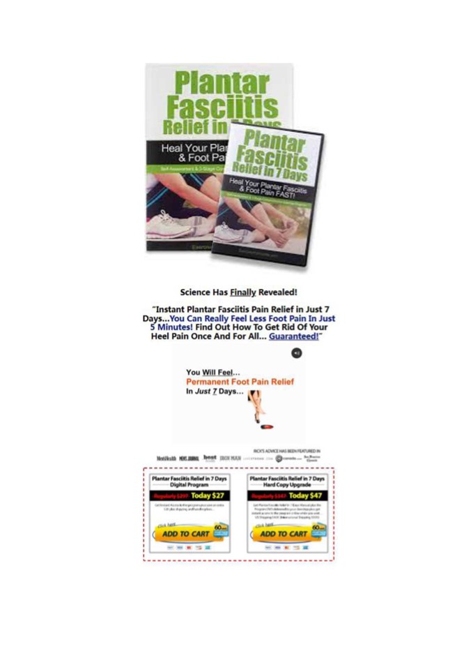 Plantar Fasciitis Relief In 7 Days PDF Download Rick Kaselj (eBook)