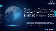 Quantum Computing Market Share, Forecast 2030