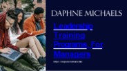 Leadership Training Programs For Managers