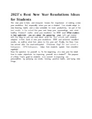 2023'S Best New Year Resolutions Ideas For Students