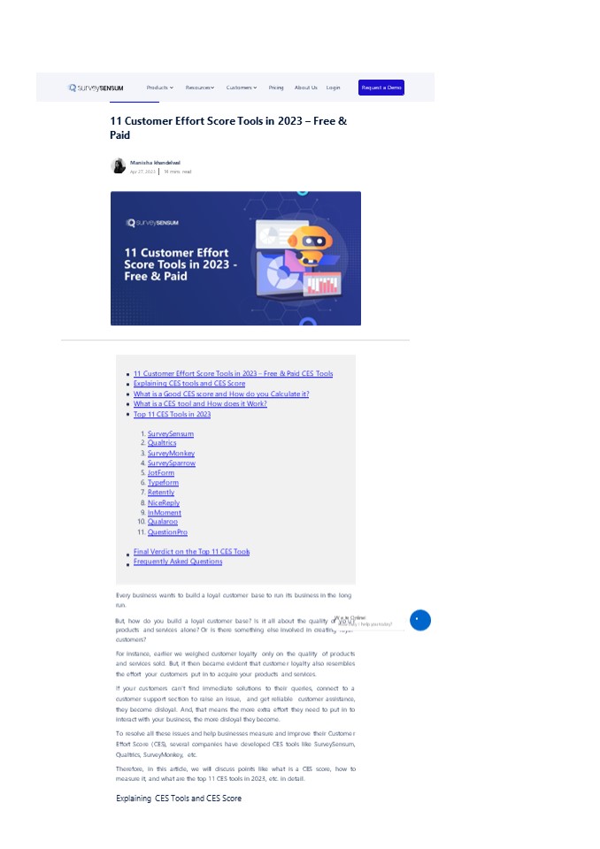 Top 11 Customer Effort Score Tools (CES Tools) 2023 - A Complete Guide