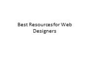 Best Resources for Web Designers