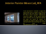 Interior Painter Moses Lak, WA
