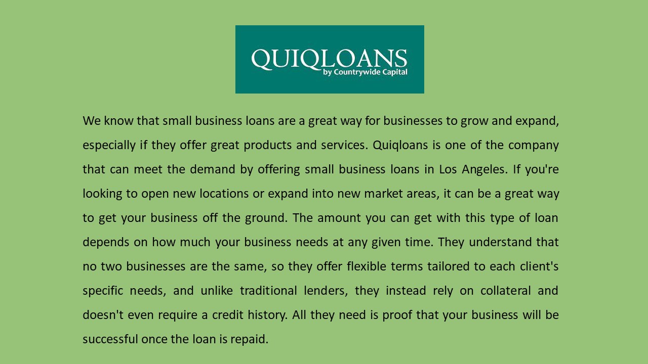 Small business loans in moss street Los Angeles (1)