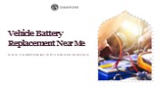 vehicle battery replacement