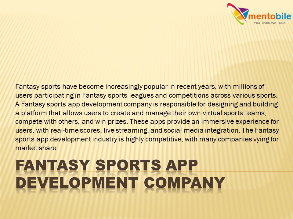 Fantasy app development company