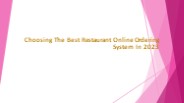 "Choosing The Best Restaurant Online Ordering System In 2023 "