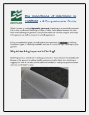 The Importance of Interlining in Clothing