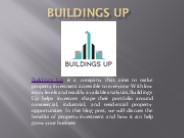 Property Investment in UK with Buildings Up