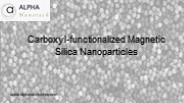 Carboxyl-functionalized magnetic silica nanoparticles