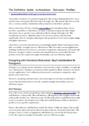 The Definitive Guide to Aluminium Extrusion Profiles