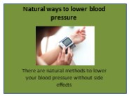 Maintain Normal Blood Pressure and Prevent Hypertension