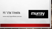 Hi Vis Vests - www.murrayuniforms.com.au