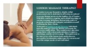 london massage therapist