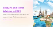 ChatGPT and Travel Advisors in 2023