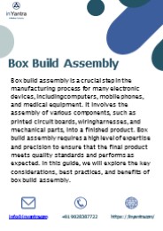 Box Build Assembly - Inyantra