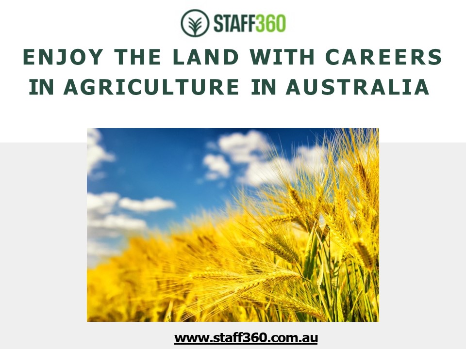 PPT Enjoy the Land with Careers in Agriculture in Australia