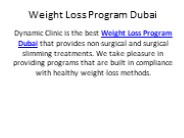 Weight Loss Program Dubai