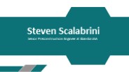 Steven Scalabrini - A Self-starter And A Team Player