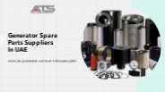 Generator spare parts providers in UAE