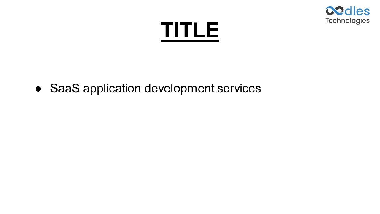 SaaS application development services