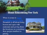 Home Remodeling New York