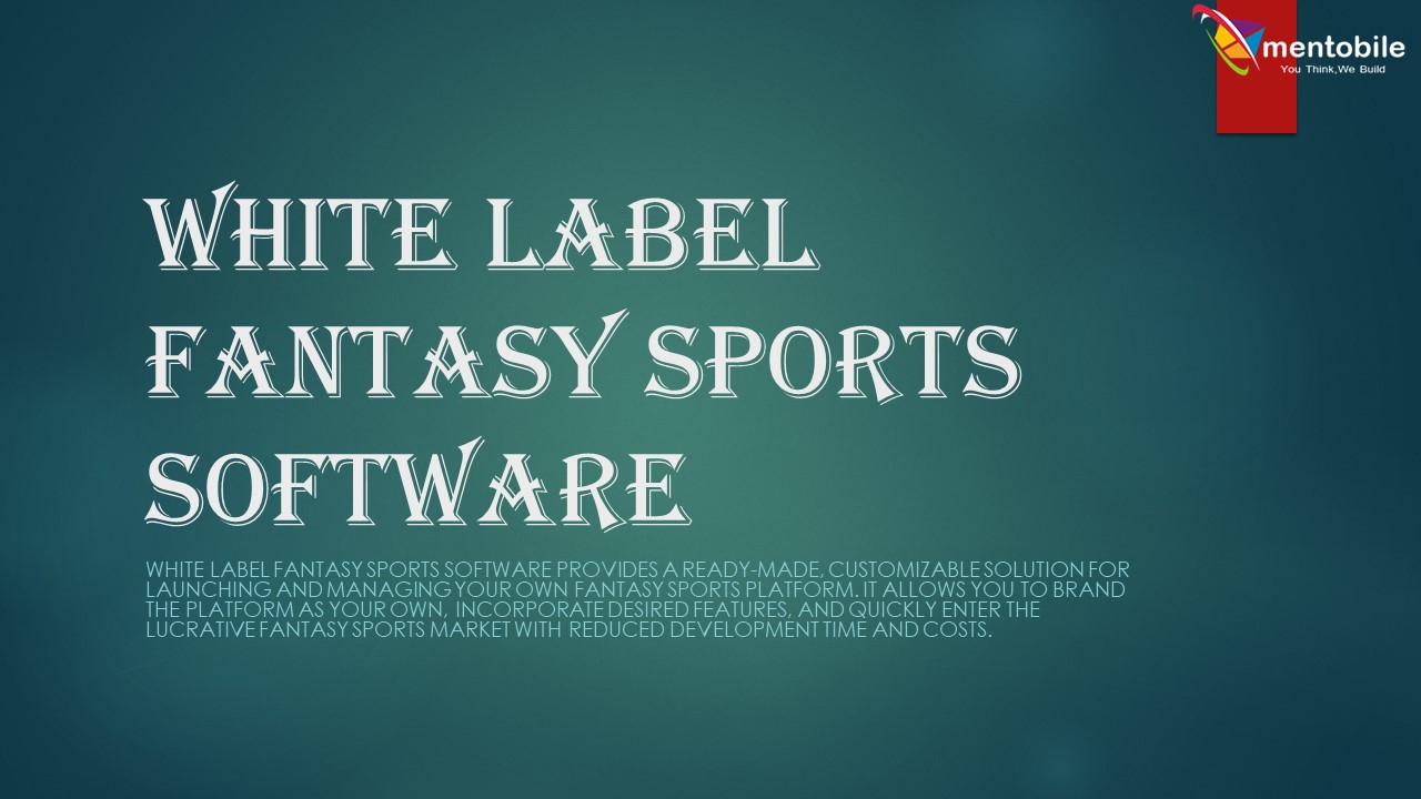 White label fantasy sports software